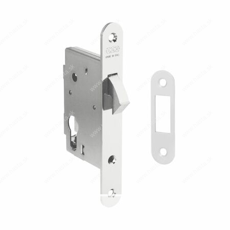 ZÁMOK KRÁTKY HÁKOVÝ WC DM35 NA POSUVNÉ DVERE - NIKEL - Image 2