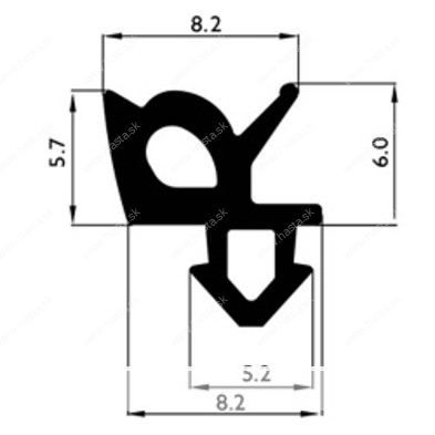TESNENIE DO PLAST. OKIEN - GENEO UNI ČIERNE - 25M - Image 2