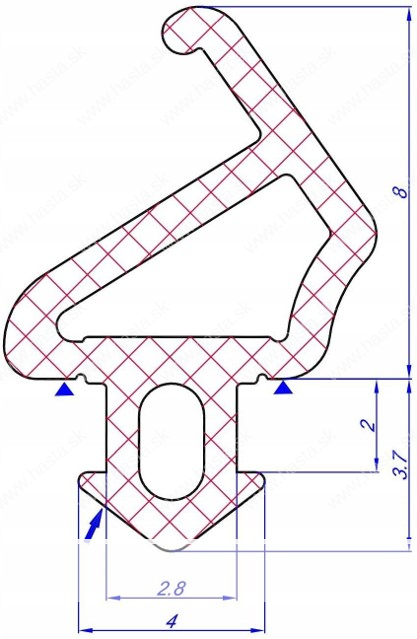 TESNENIE DO PLAST. OKIEN - SCHUCO UNI ČIERNE - 25M - Image 2